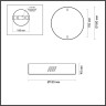 Дополнительная чаша на 2 светильника ODEON LIGHT L-VISION ODL22 109 (3885/25LG, 3885/35LG, 3885/45LG) BRIZZI матовое золото 3885/2LG